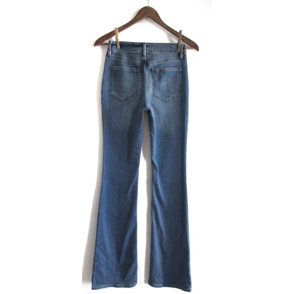 Brand New Athleta Sculptek Flare Jeans In True Blue Size 2 Tall - Picture 7 of 9